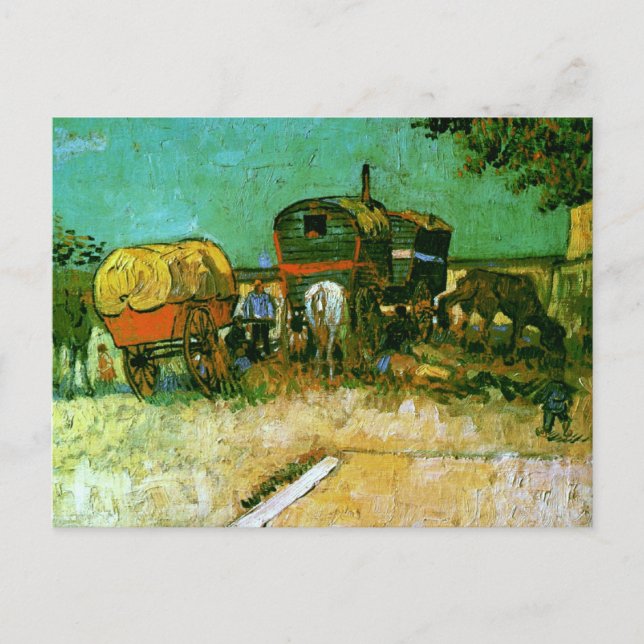 Encampment of Gypsies Van Gogh Fine Art Postcard (Front)