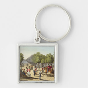 Encampment of the British Army in the Bois de Boul Key Ring