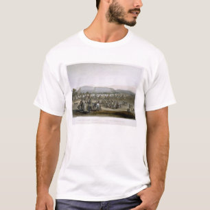 Encampment of the Piekann Indians, plate 43 from V T-Shirt
