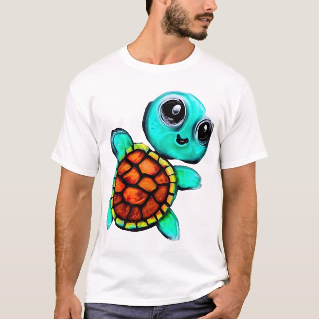 Encaustic painting turtle T-Shirt (Front)