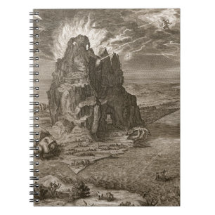 Enceladus Buried Underneath Mount Etna, 1731 (engr Notebook