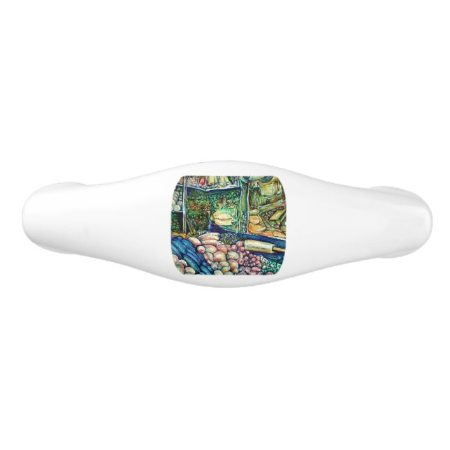 Enceladus Ceramic Drawer Pull (Front)