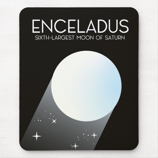 Enceladus Space Art. Mouse Pad (Front)