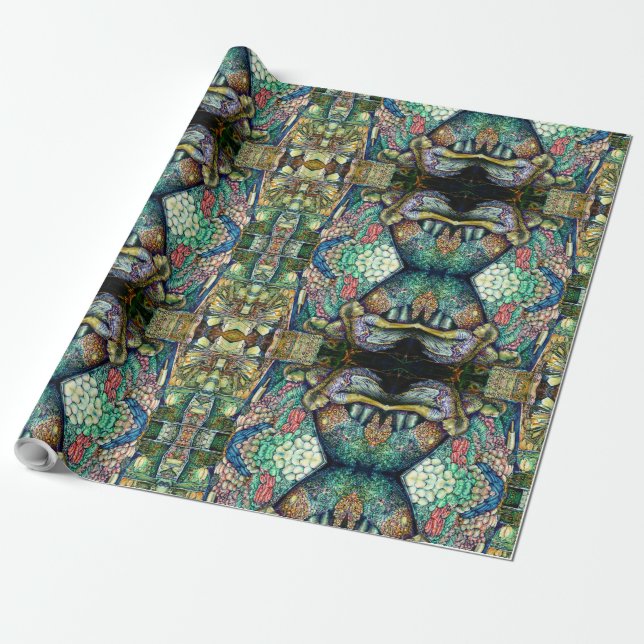 Enceladus Wrapping Paper (Unrolled)