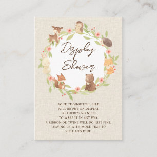 Enchandted Forest Display Shower Enclosure Card