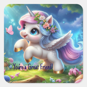 Enchaning Personalised Unicorn Sticker