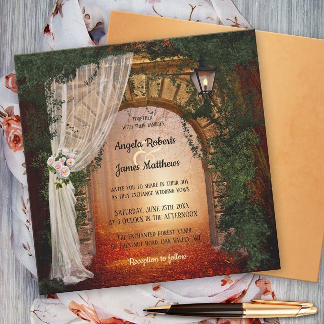 Enchanted and Magical Forest Wedding Invitation (Creator Uploaded)