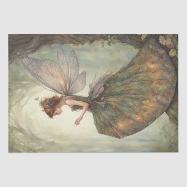  Enchanted Autumn Fairy 2 Decoupage Paper (Front)