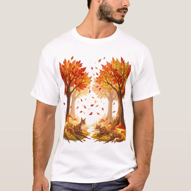 Enchanted Autumn Forest T-Shirt (Front)