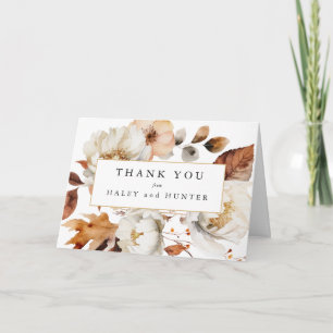Enchanted Autumn Rustic Botanical Thank You