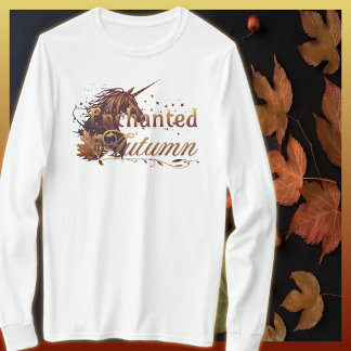 Enchanted Autumn Unicorn Adult T-Shirt