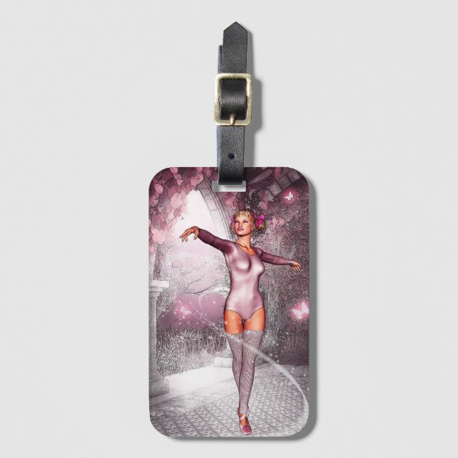 Enchanted Ballerina Luggage Tag (Front Vertical)