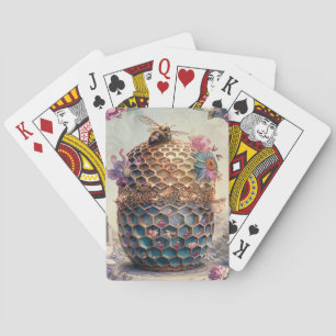 Enchanted Bee Garden Fantasy (12) Playing Cards