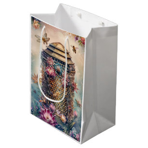 Enchanted Bee Garden Fantasy (1) Medium Gift Bag