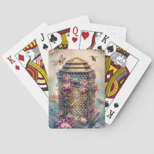 Enchanted Bee Garden Fantasy (1) Playing Cards