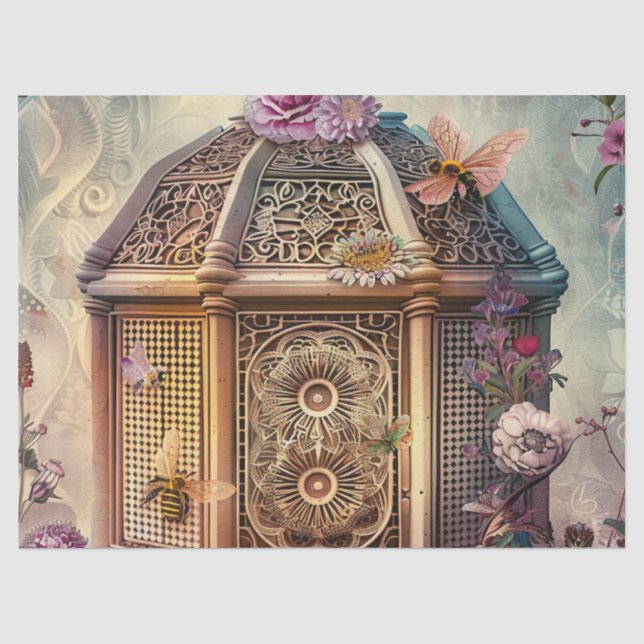 Enchanted Bee Garden Fantasy (9) Tissue Paper (Front)