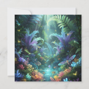 Enchanted Bioluminescent Forest Magical Jungle