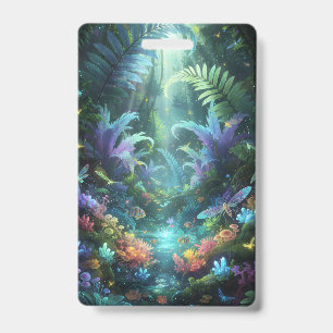 Enchanted Bioluminescent Forest Magical Jungle ID Badge