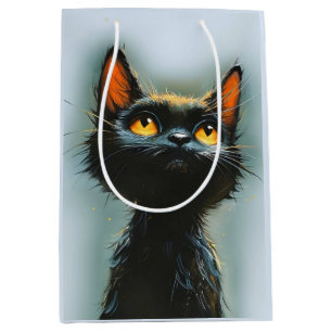 Enchanted Black Cat Medium Gift Bag