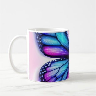 Enchanted Bloom: Where Butterflies Dance Among Flo Coffee Mug