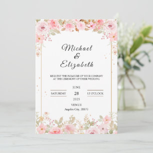 Enchanted Blooms Wedding Invitation