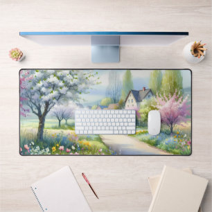Enchanted Blossom Country Lane Desk Mat