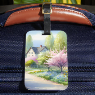 Enchanted Blossom Country Lane Luggage Tag