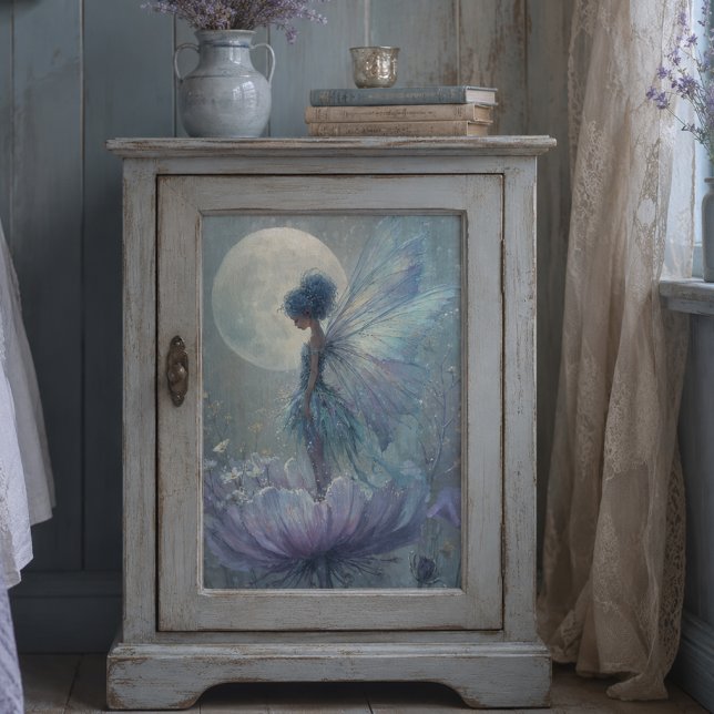 Enchanted Blue Fairy Watercolor Fantasy Decoupage Tissue Paper (Creator Uploaded)