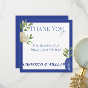Enchanted Blue Garden Thank You Card