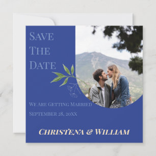 Enchanted Blue Garden Wedding Save the Date