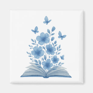Enchanted Book– Butterflies & Flowers Design Magnet