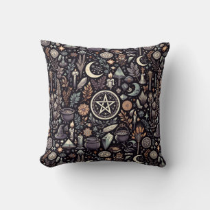 Enchanted Botanica: Magical Herbs & Witchcraft Cushion