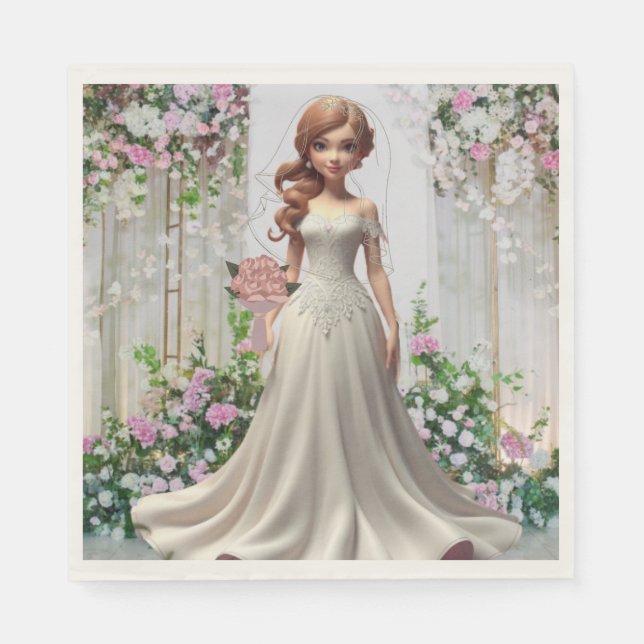 Enchanted Bride Napkin (Front)