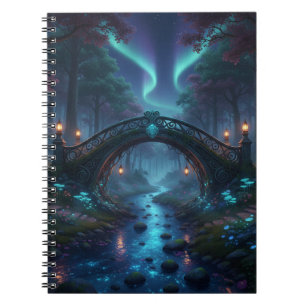 Enchanted Bridge Spiral notebook