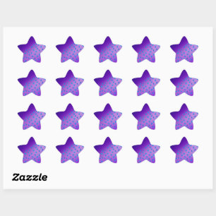 Enchanted Butterflies Dark Purple Star Sticker