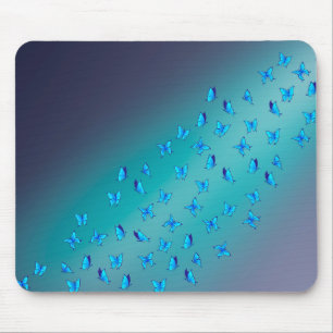 Enchanted Butterflies Green Mouse Mat