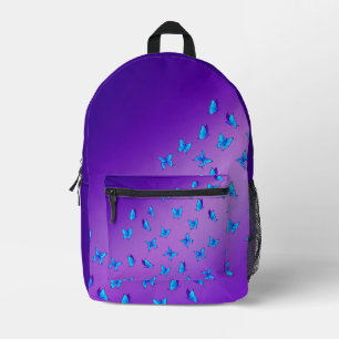Enchanted Butterflies in the moonlight Printed Backpack