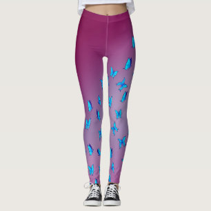 Enchanted Butterflies Pink Leggings