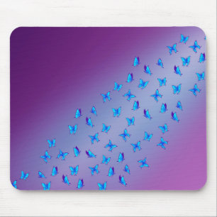 Enchanted Butterflies purple Mouse Mat