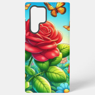 Enchanted Butterflies & Roses Samsung Galaxy Case