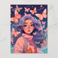 Enchanted Butterfly Dream Postcard