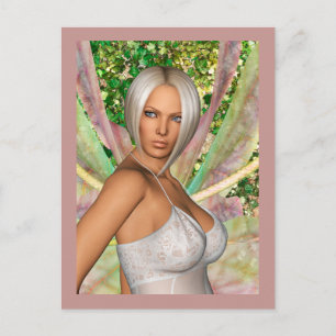 Enchanted Butterfly Fairy Holiday Postcard