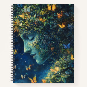 Enchanted Butterfly Forest Goddess (1) Notebook