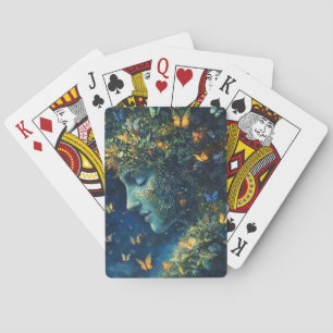 Enchanted Butterfly Forest Goddess (1) Playing Cards