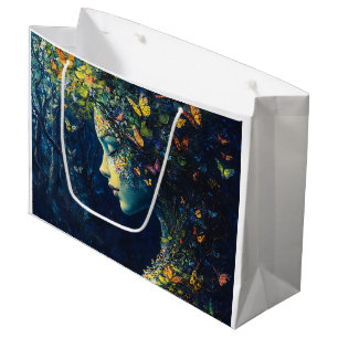 Enchanted Butterfly Forest Goddess (2) Large Gift Bag