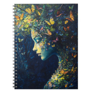 Enchanted Butterfly Forest Goddess (2) Notebook