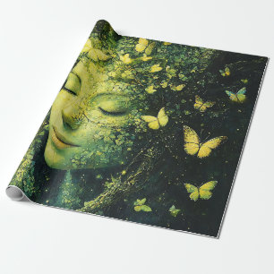 Enchanted Butterfly Forest Goddess (3) Wrapping Paper