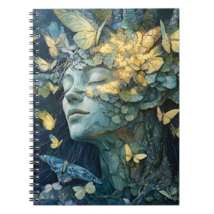 Enchanted Butterfly Forest Goddess (4) Notebook