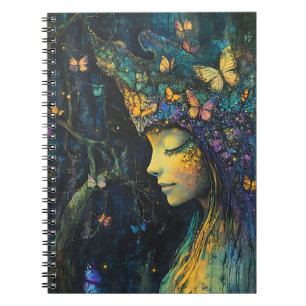 Enchanted Butterfly Forest Goddess (6) Notebook