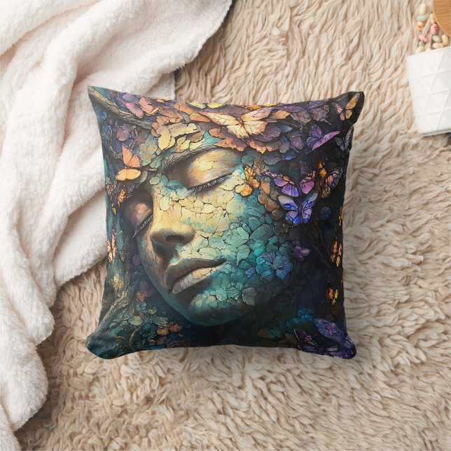 Enchanted Butterfly Forest Goddess (7) Cushion (Blanket)